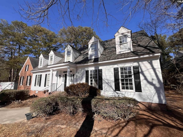 view of cape cod-style house