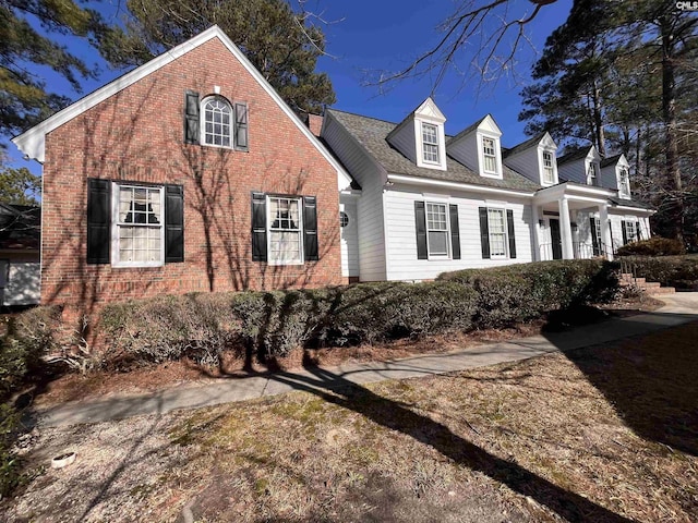 view of cape cod house