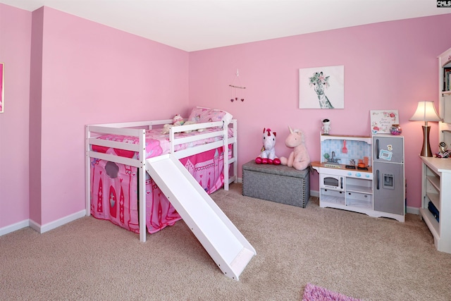 bedroom featuring carpet floors