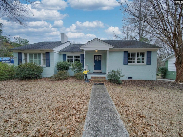 view of ranch-style house