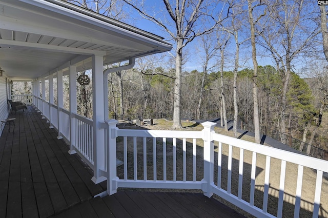 view of deck