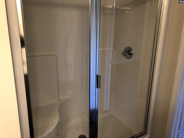 bathroom featuring an enclosed shower