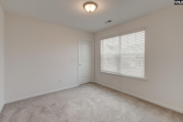 view of carpeted empty room