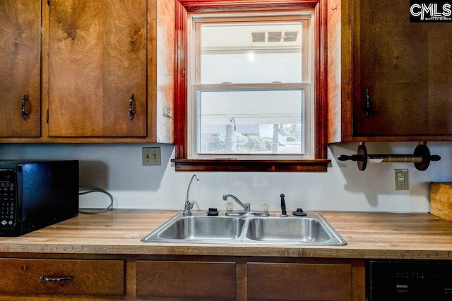 kitchen featuring dishwasher and sink