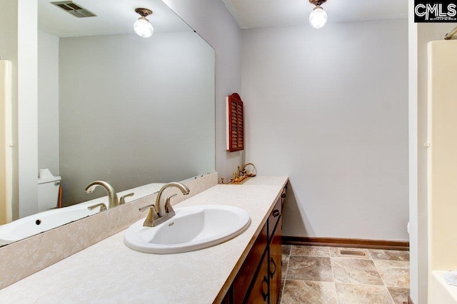 bathroom with vanity