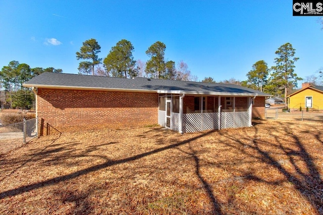 view of back of property