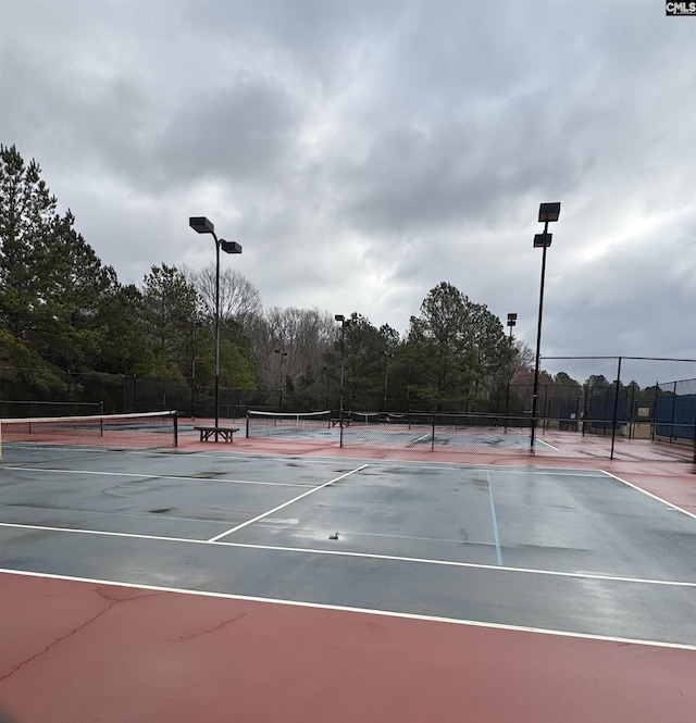 view of sport court