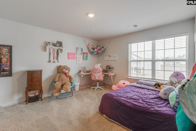 bedroom featuring carpet floors