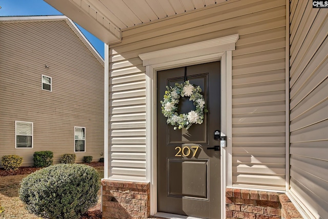 view of property entrance