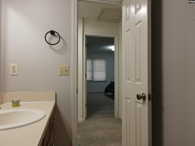 bathroom featuring vanity