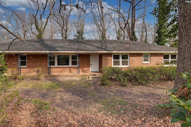 view of ranch-style home