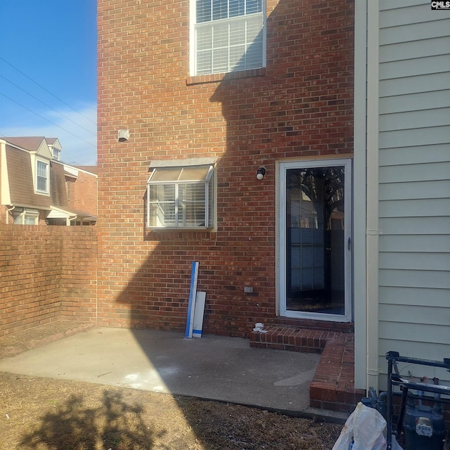 exterior space with a patio area