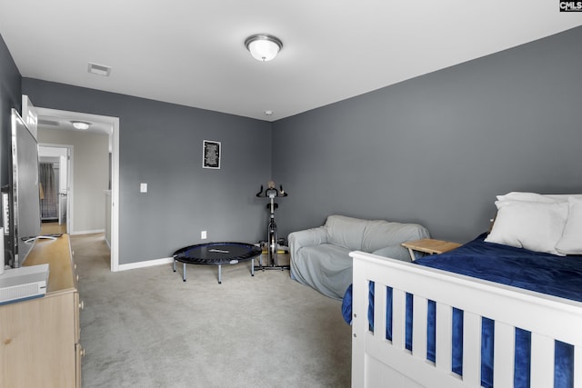 bedroom with carpet flooring