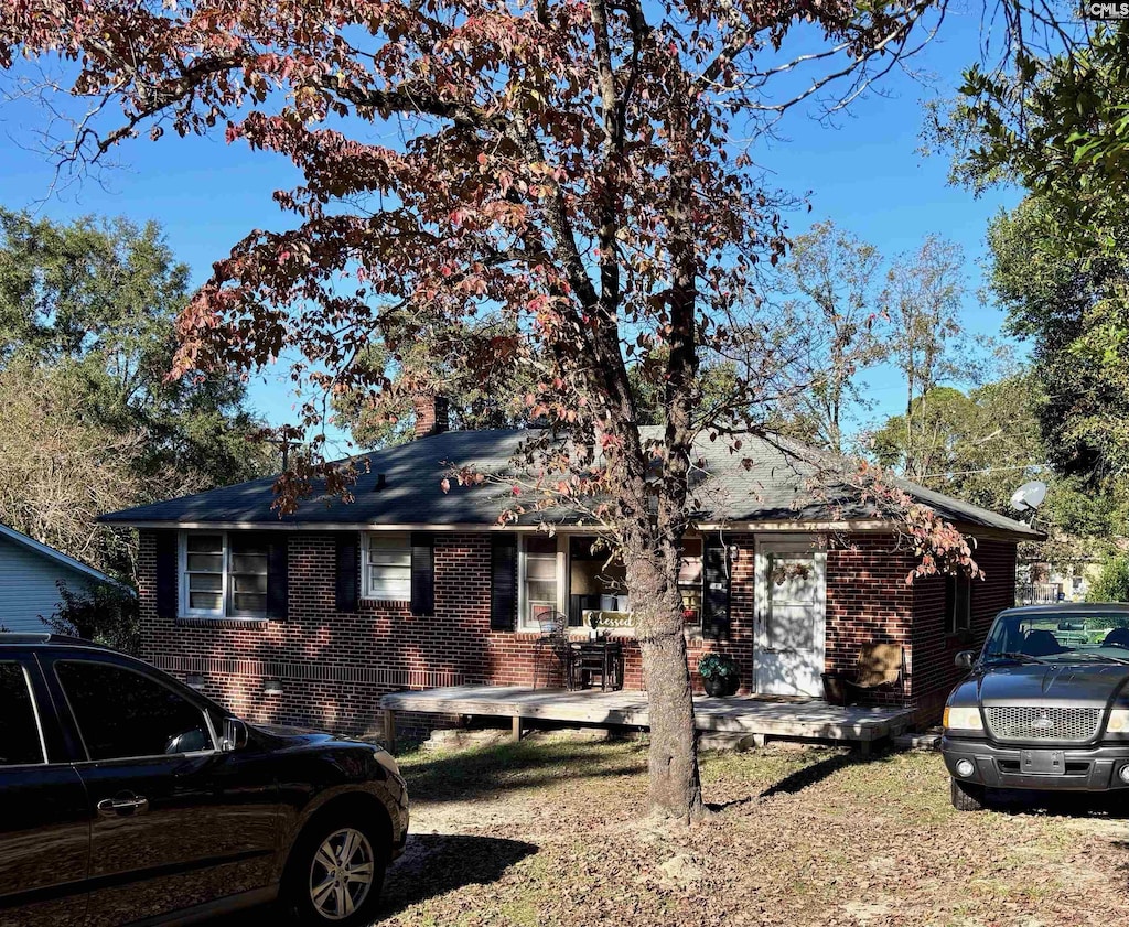 view of ranch-style home