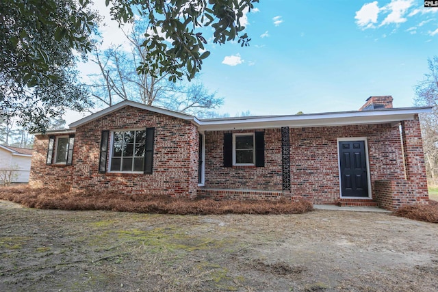 view of ranch-style home