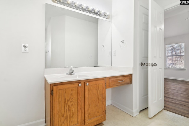 bathroom featuring vanity