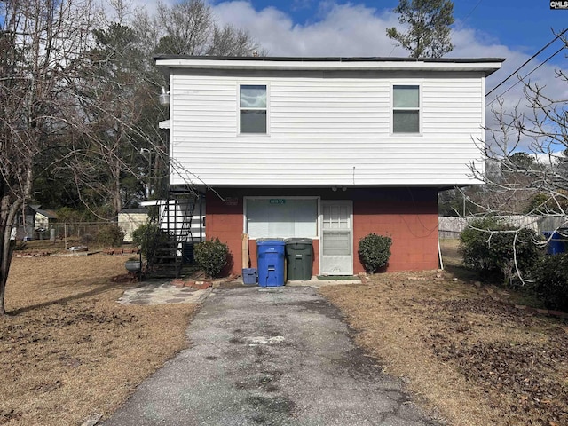 view of front of home