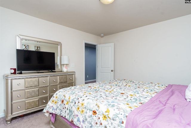 bedroom with carpet flooring