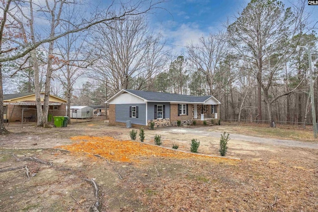 view of ranch-style house