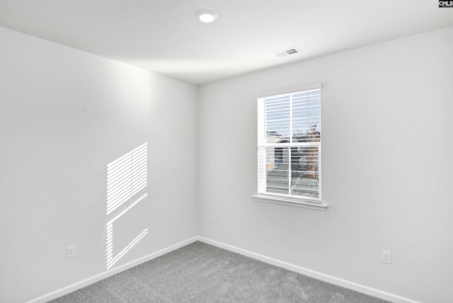 view of carpeted empty room