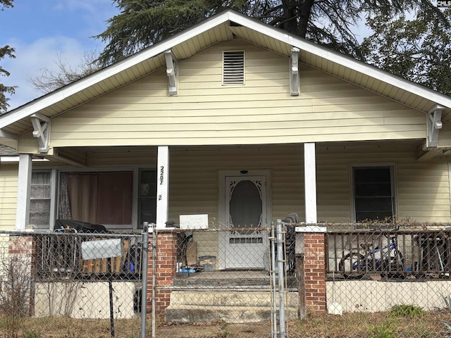 view of bungalow