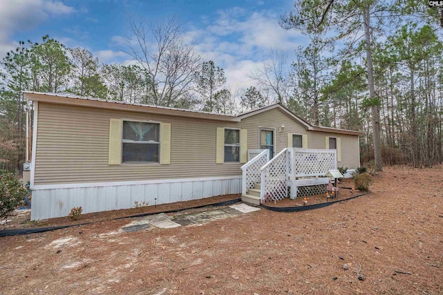 view of manufactured / mobile home