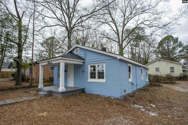 view of bungalow-style house