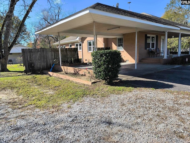 view of back of property