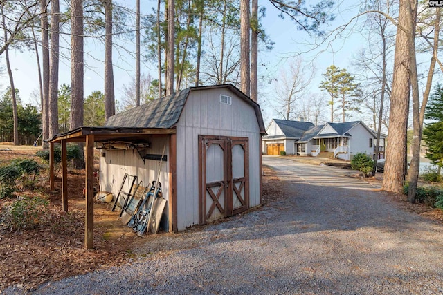 view of outbuilding