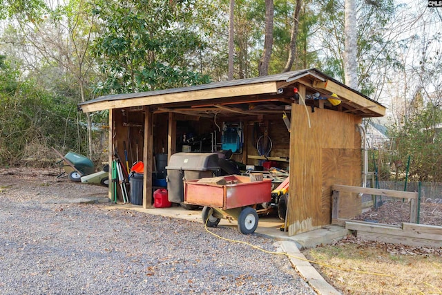 view of outbuilding