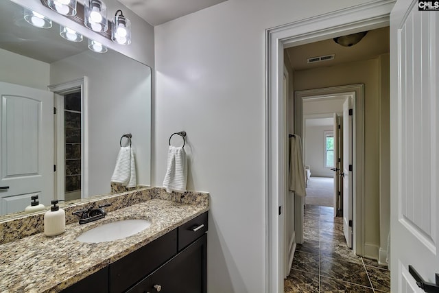 bathroom with vanity