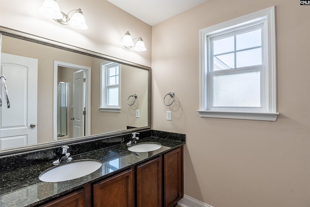 bathroom featuring vanity