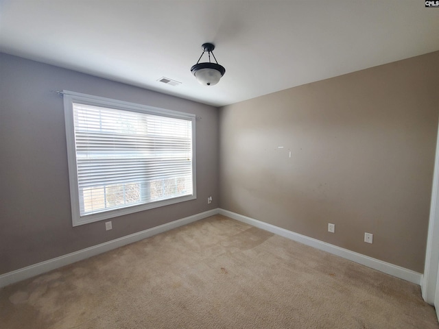 view of carpeted empty room