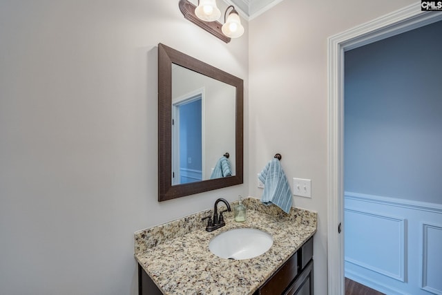 bathroom with vanity