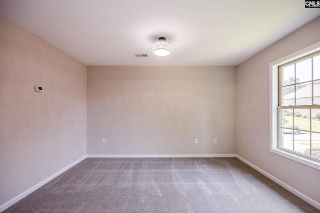 carpeted empty room featuring a healthy amount of sunlight