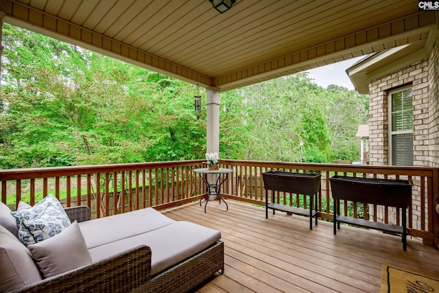 view of wooden terrace