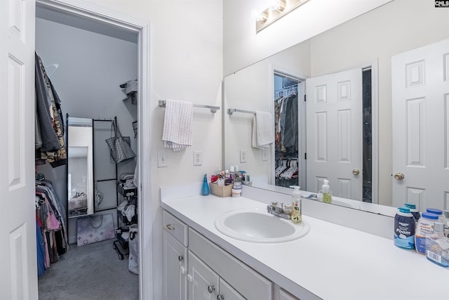 bathroom featuring vanity