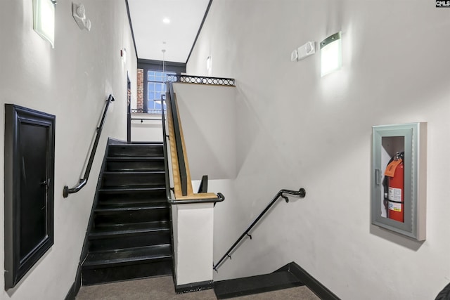 view of stairway