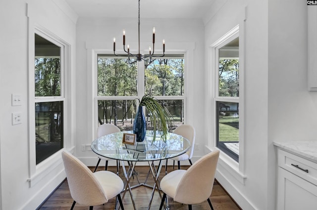 387 Bedford Way, Prosperity, SC 29127 - sunroom / solarium featuring a notable chandelier