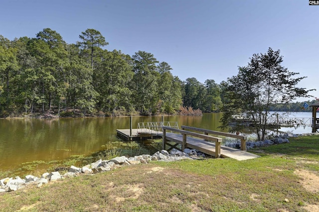 387 Bedford Way, Prosperity, SC 29127 - view of dock with a water view