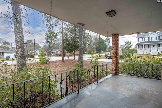 view of patio / terrace with a porch