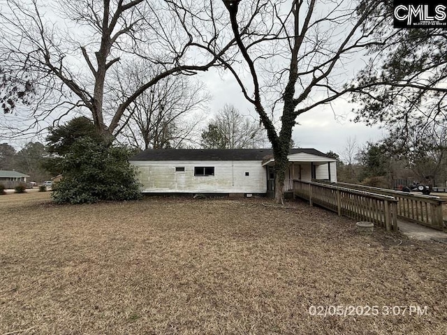 view of rear view of property