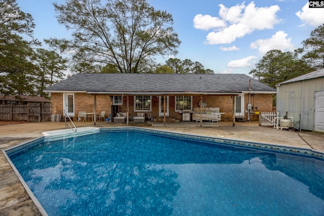 view of pool with a patio area