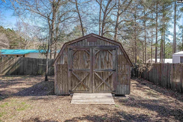 view of outbuilding