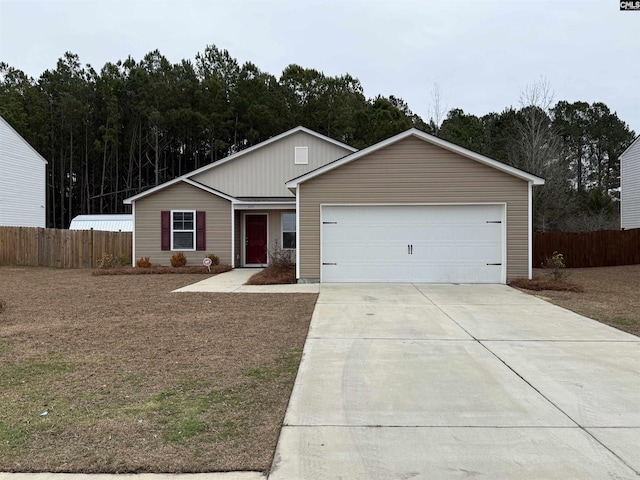 view of front of home featuring a garage