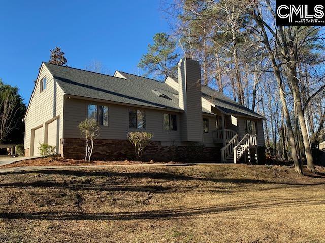 view of home's exterior with a garage