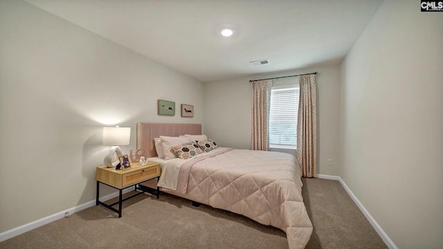 bedroom featuring carpet flooring