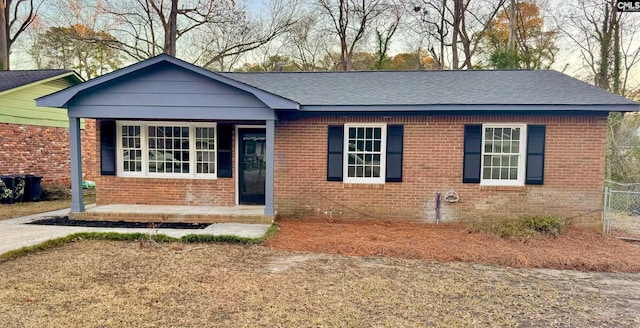 view of ranch-style home