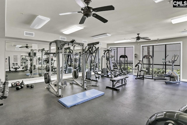 view of workout area