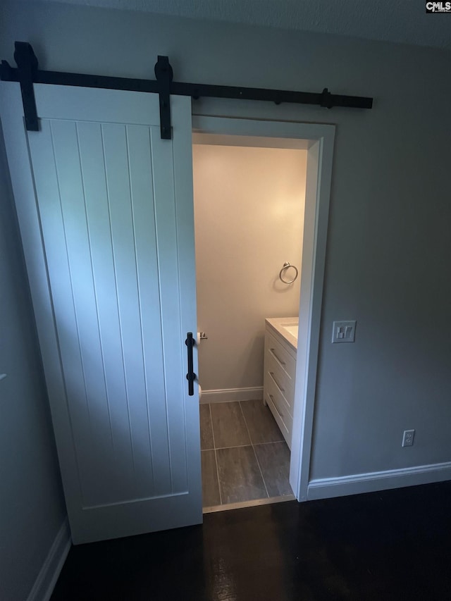 bathroom with vanity